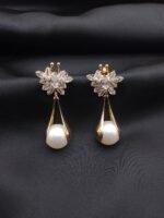 Floral Sparkle Earrings - Image 2