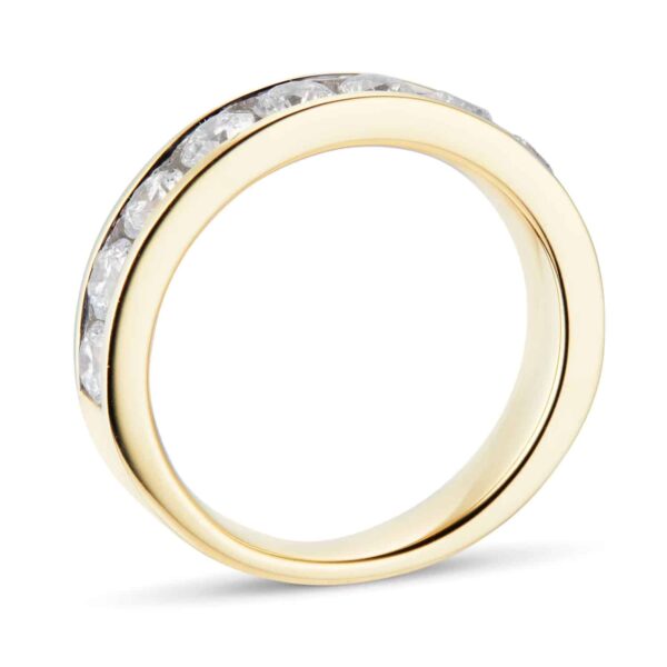 18ct Yellow Gold 1.50ct Brilliant Cut Goldsmiths Brightest Diamond Eternity Ring - Image 3