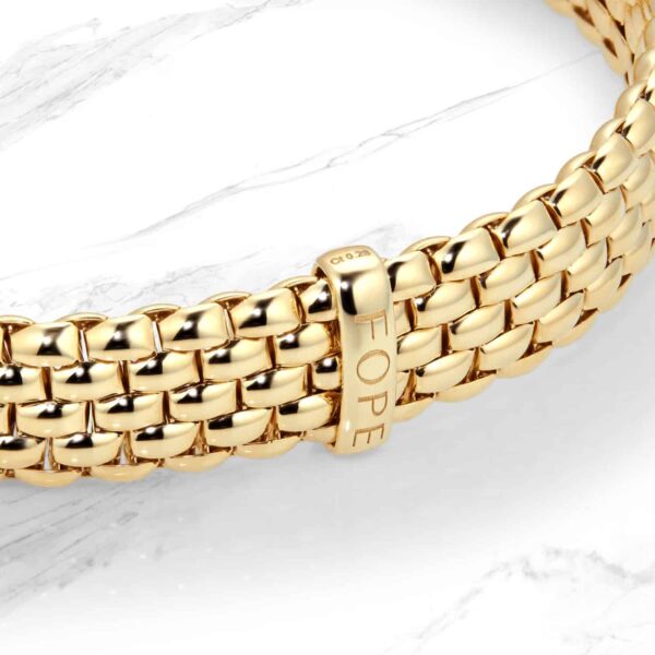 18ct Yellow Gold Panorama Pave 0.23cttw Diamond Bracelet - Image 4