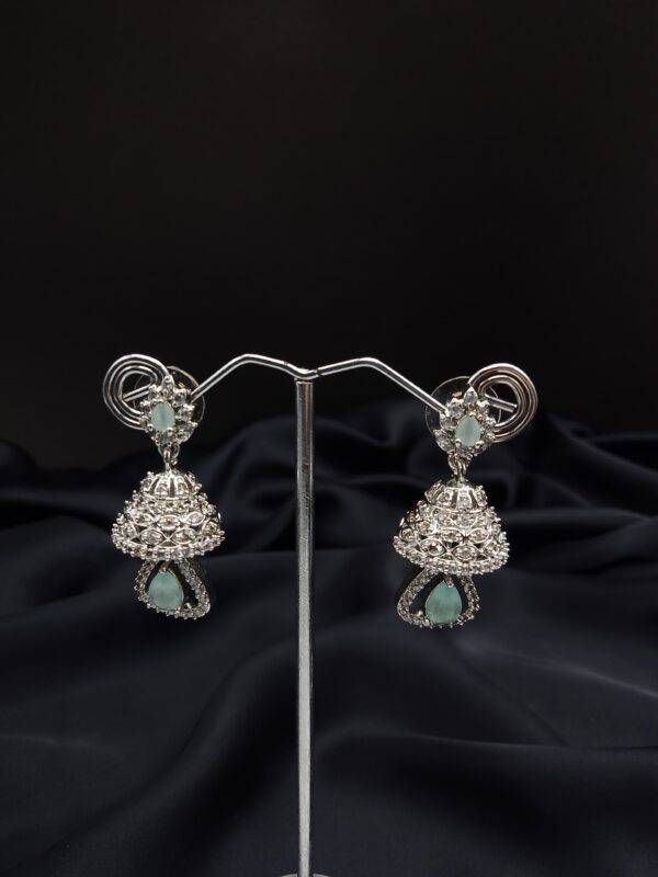 One Carat Silver Jhumka - Image 2