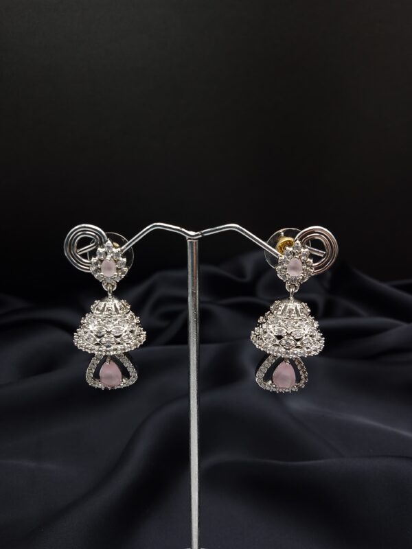 One Carat Silver Jhumka - Image 3