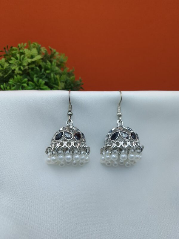 Silver Jhumka