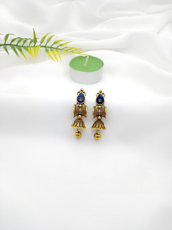 Oxidised Small Jhumki - Image 9