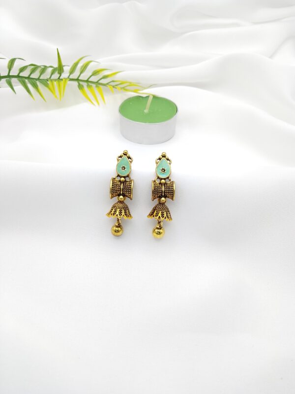Oxidised Small Jhumki - Image 6