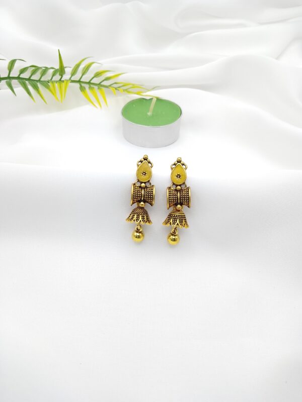 Oxidised Small Jhumki - Image 2