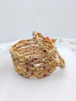 Native Golden Bangles Maroon - Image 3