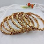 Native Golden Bangles Maroon