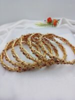 Native Golden Bangles Maroon