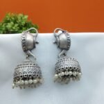 Oxidised Kettle Jhumka