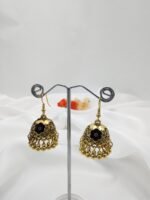 Oxidised Golden Jhumka - Image 7