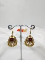 Oxidised Golden Jhumka - Image 3
