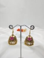 Oxidised Golden Jhumka - Image 6