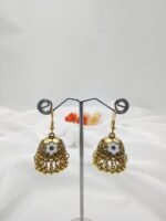 Oxidised Golden Jhumka - Image 8