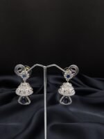 One Carat Silver Jhumka
